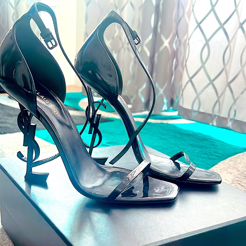 Saint Laurent Opyum 110 Patent Sandal